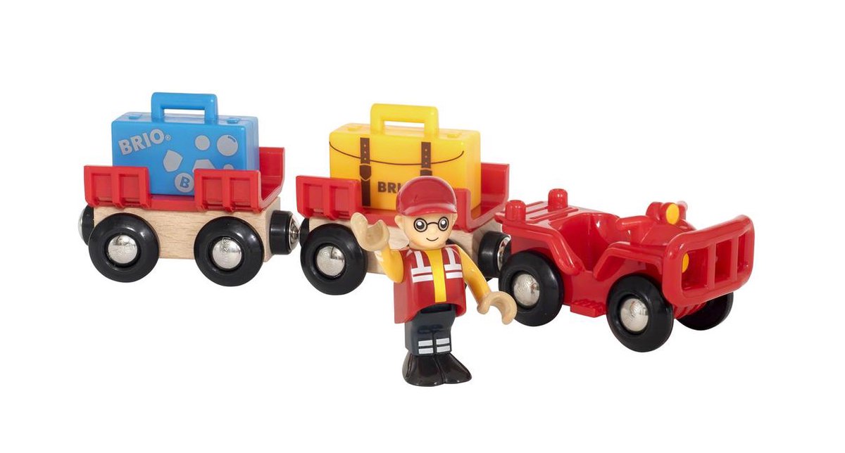 BRIO Vliegveld bagage kar - 33893