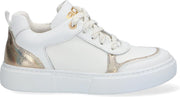Braqeez 421303-500 Meisjes Lage Sneakers - Wit - Leer - Veters