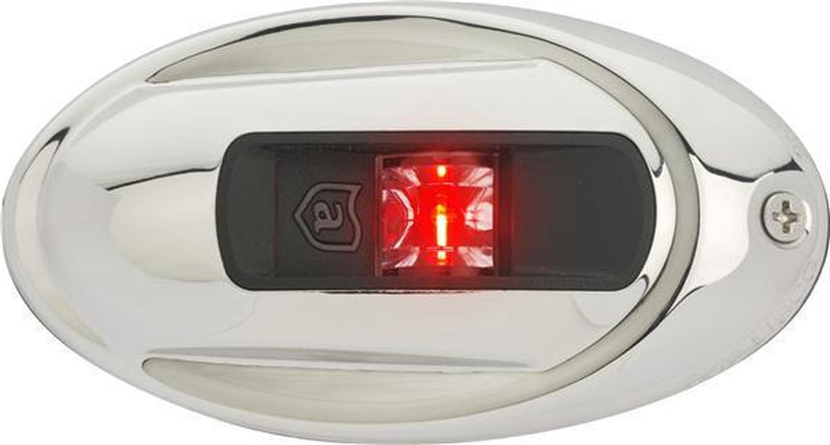 Attwood ovalen RVS LED Bakboord zijmontage
