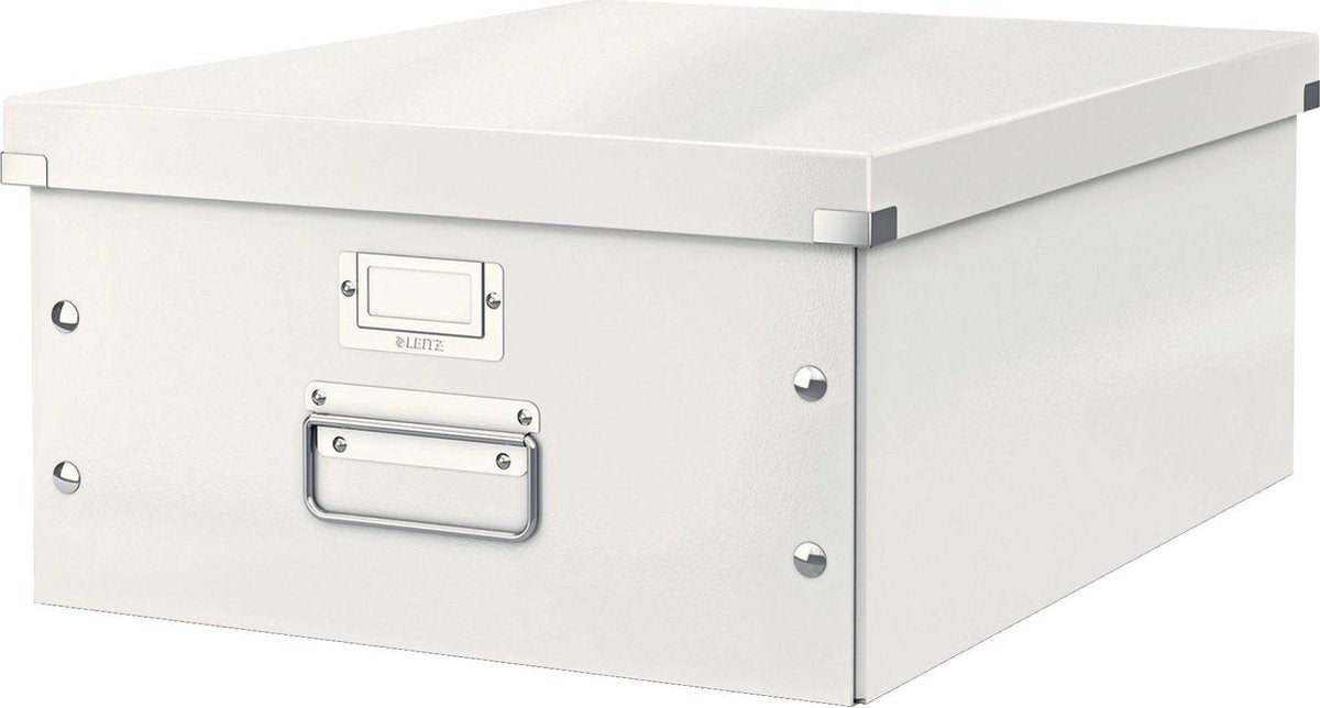 Leitz  Click & Store  WOW Opbergdoos Met Deksel Voor A3 Formaat - Opbergbox Met Handvatten En Labelhouder - Gemaakt Van Sterk