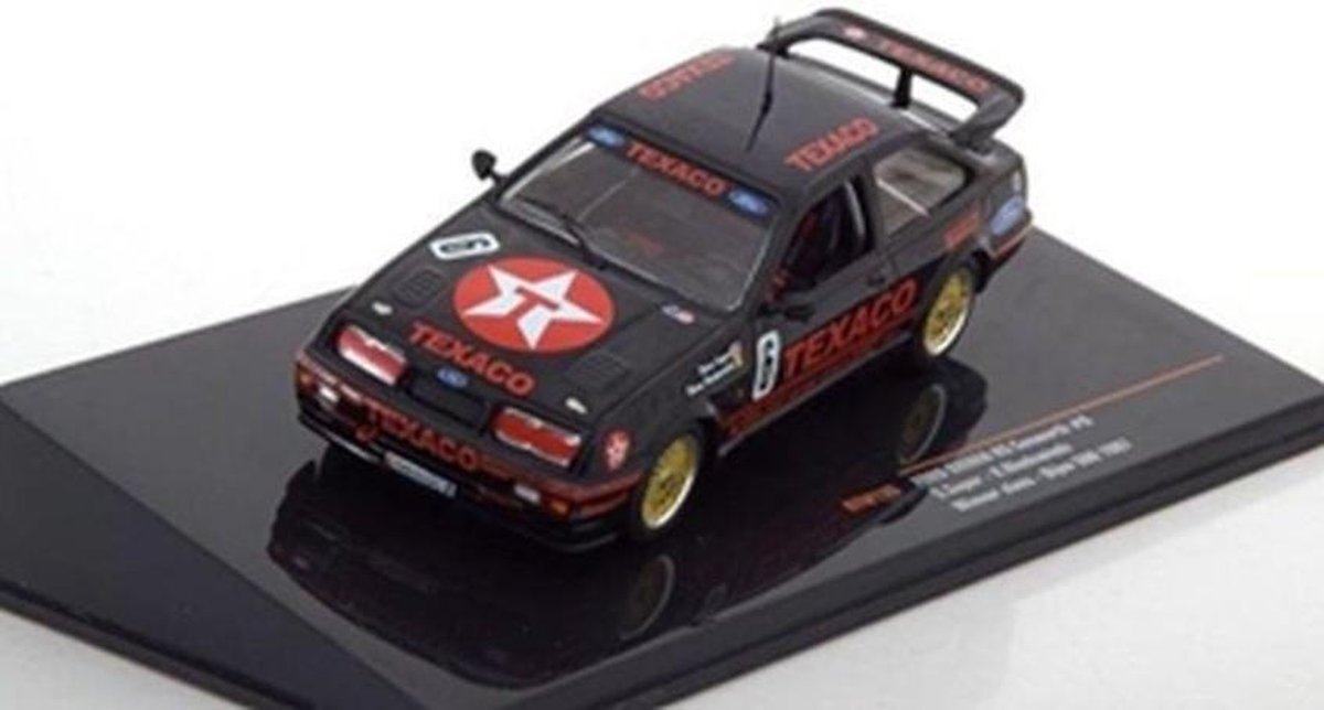 Ford Sierra RS Cosworth #6 (Zwart) 1/43 IXO models - Modelauto - Schaalmodel - Model auto - Miniatuurautos - Miniatuur auto