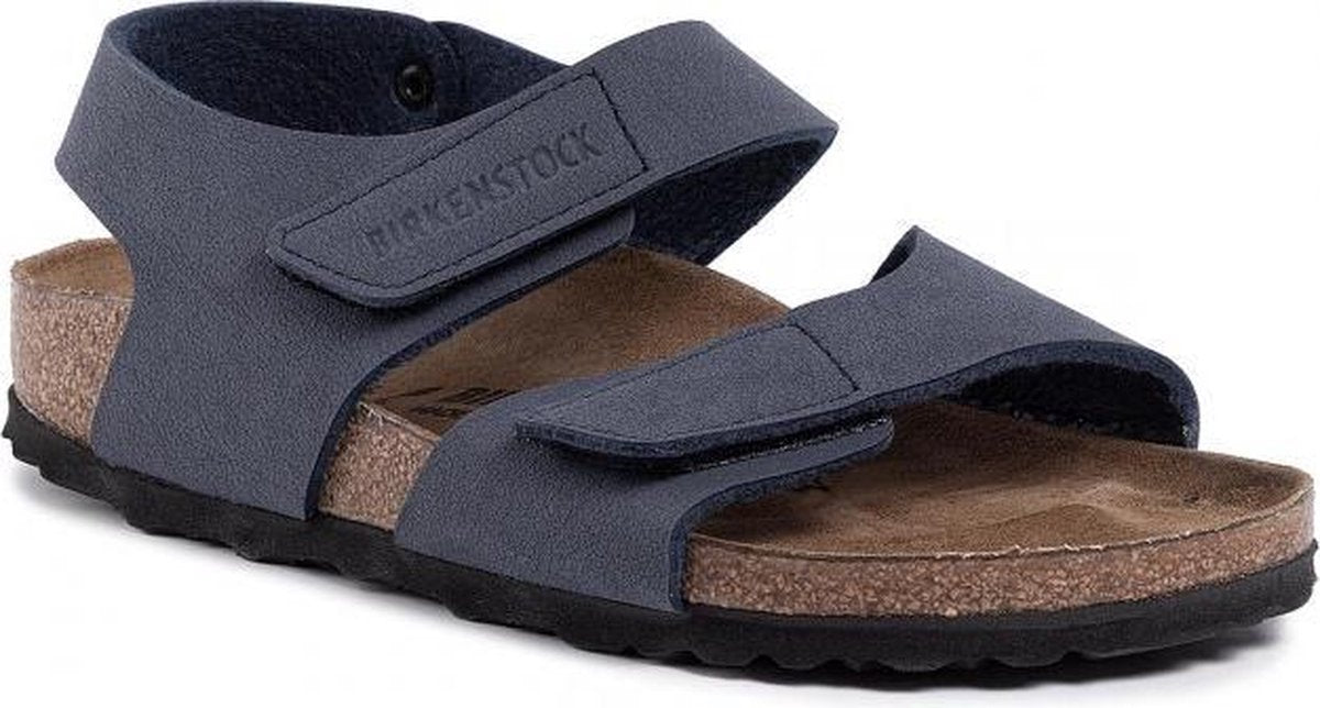 Birkenstock - Jongens Sandalen Palu Kids Logo BS Navy (narrow) - Blauw - Maat 26