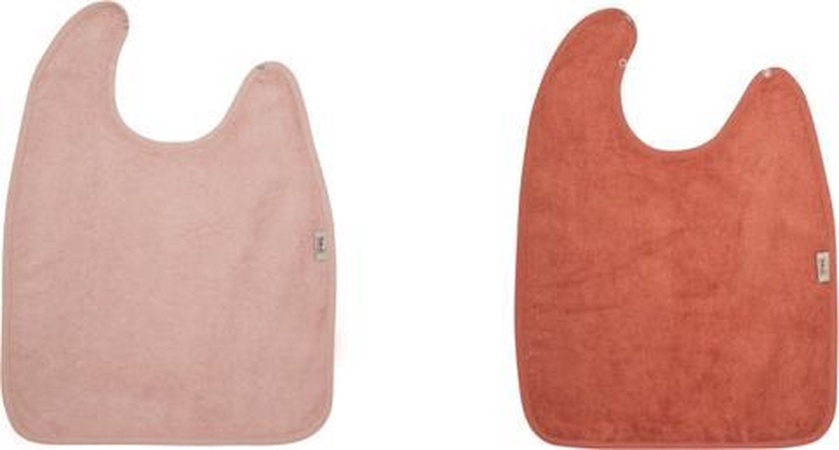 Timboo slab set van 2 - extra grote slabben - bamboo - super zacht - groot - 2 stuks -Apricot blush en Misty Rose