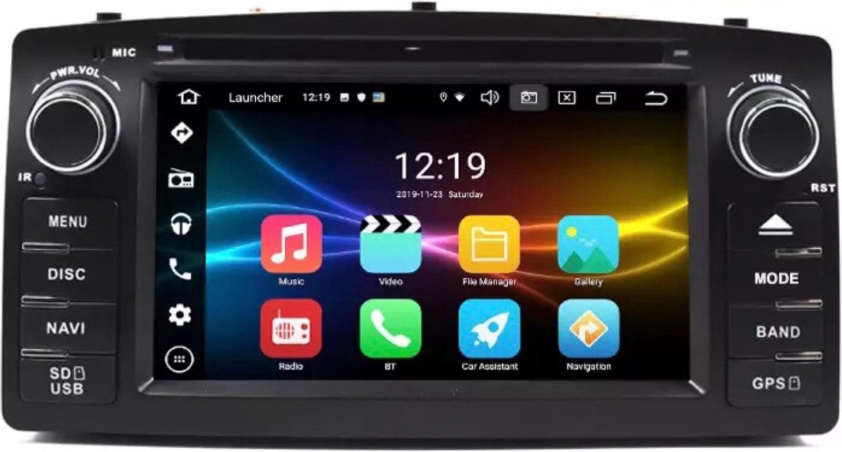 Toyota Corolla 2002-2007 Android 10 navigatie en multimediasysteem autoradio Bluetooth USB WiFi Sd Kaart DVD Speler 2+32GB
