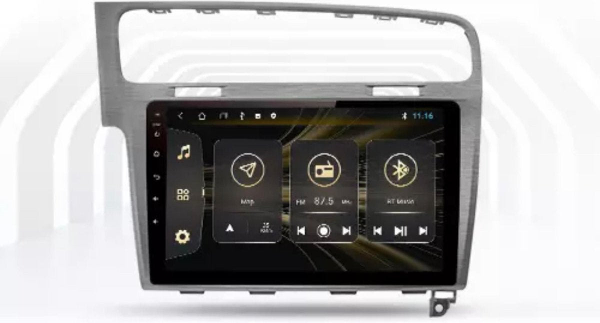 Volkswagen Golf 7 Android 10 navigatie en multimediasysteem bluetooth usb wifi 2+32GB zilver
