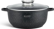 Edënbërg Stonetec Line - Luxe Aluminium Kookpan met Deksel - Ø 16 cm