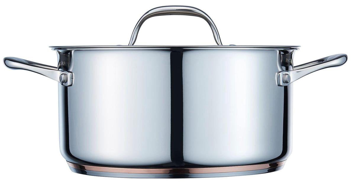 MasterChef Kookpan Koper - Ø 16 cm - Incl. Deksel - 1