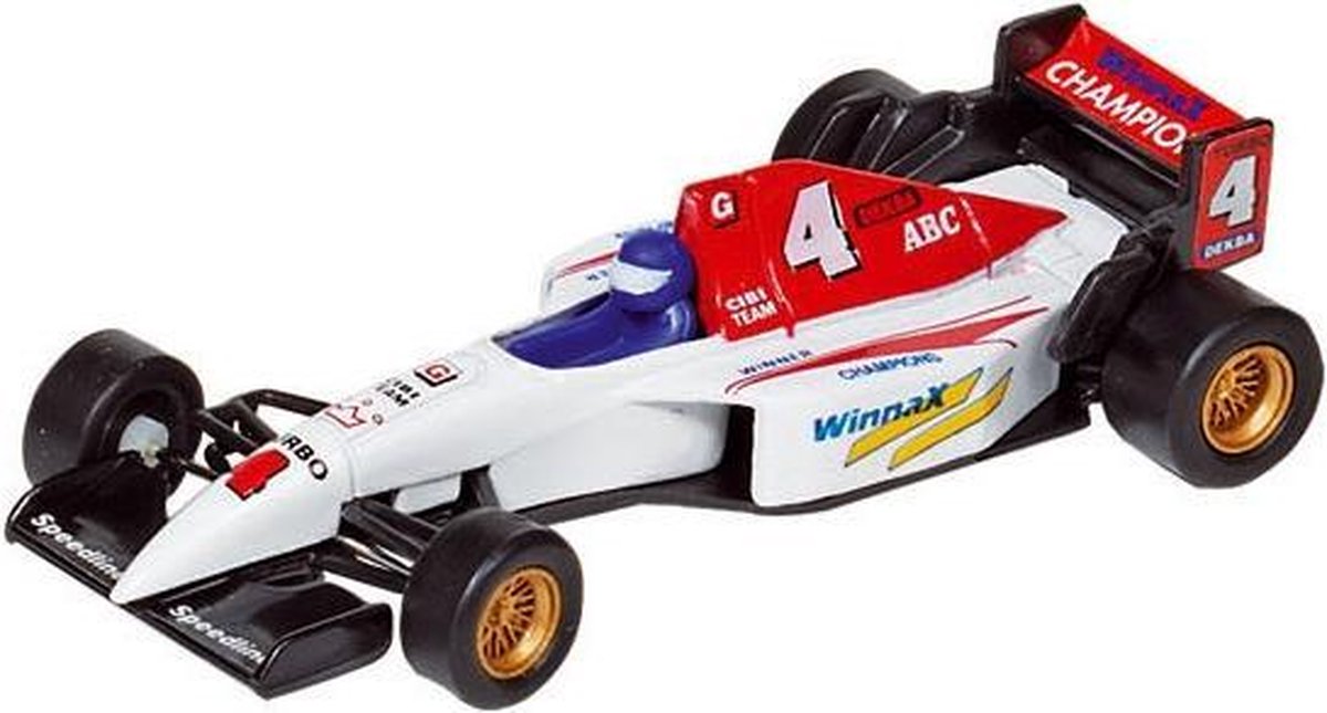 Welly Metalen auto: formule 1 racer wit 10