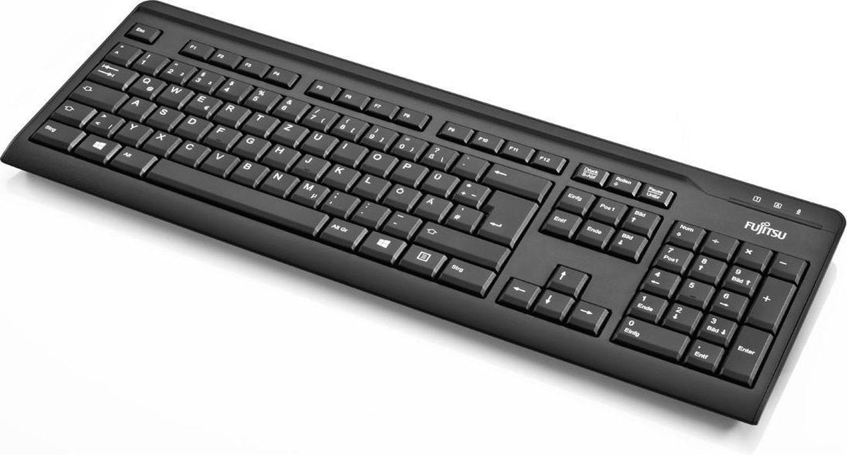Fujitsu KB410 toetsenbord USB QWERTY Zwart