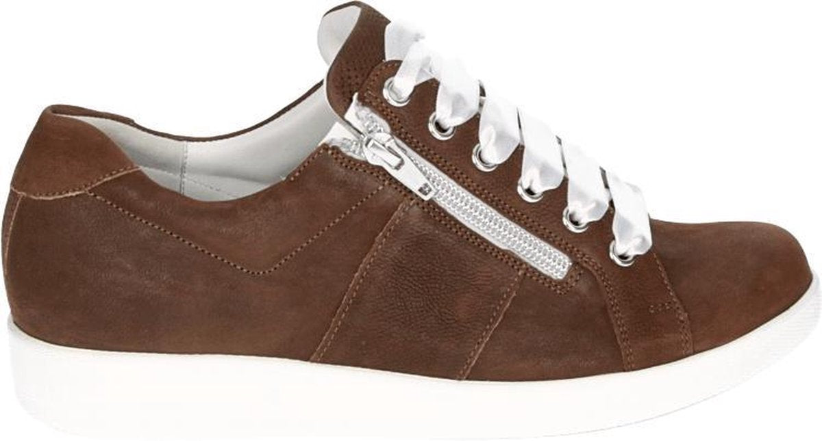 Durea 6211 K - Volwassenen Dames veterschoenen - Kleur: Bruin - Maat: 40.5