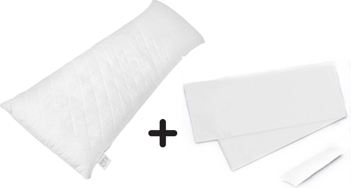 Set van voedingskussen & (2x) hoes • wit