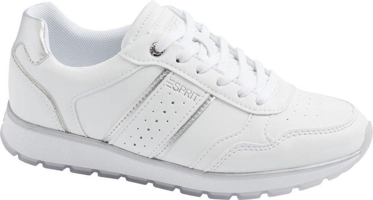 Esprit Dames Witte sneaker metallic - Maat 42