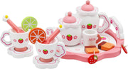 Houten thee set 