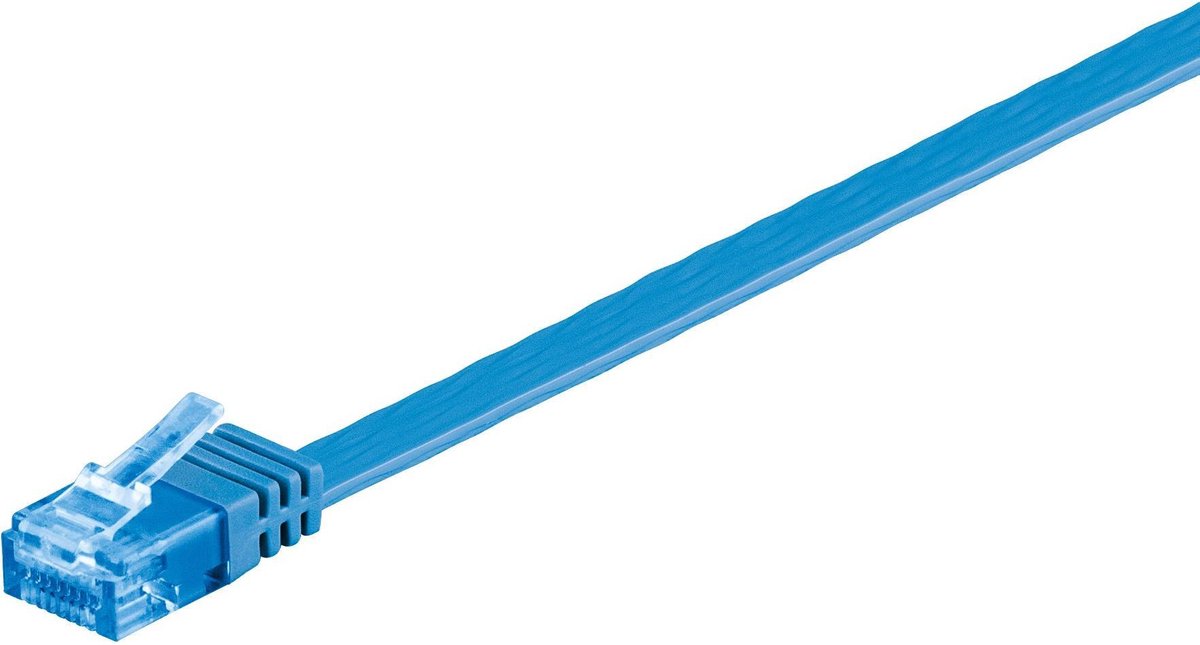 Wentronic CAT6A Netwerkkabel - RJ45 - Blauw - 5 m