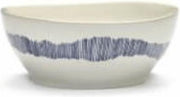 SERAX - Feast by Ottolenghi - Kom L 17x17cm wit Swirl-Stripes bla