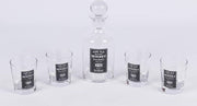 MaxxHome Whisky set - Karaf en 4 Glazen - 5 delig