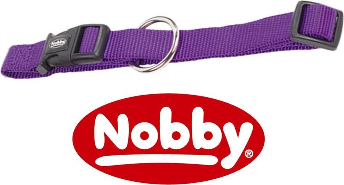 Nobby halsband classic paars 40-55 x 1 cm - 1 st