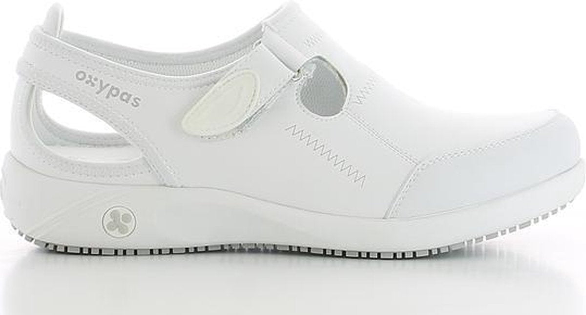 OXYPAS LILIA : Casual werkschoen in leder - Maat 36 - Wit