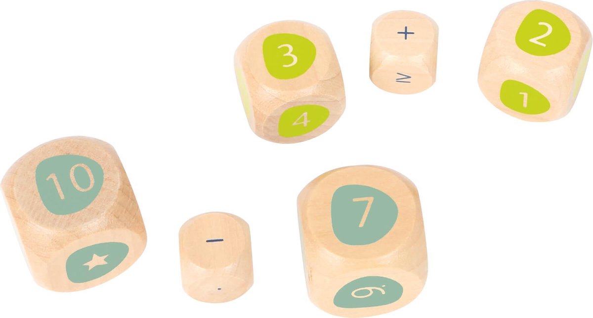 6 Rekendobbelsteentjes - Rekenspel