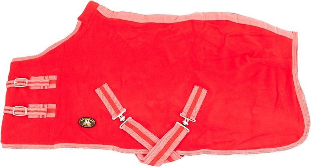MHS Fleecedeken Happy Plus red 105cm