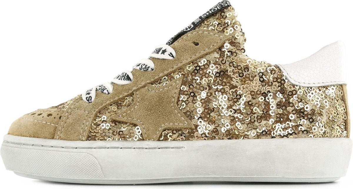 Shoesme Vulcanised Meisjes Sneakers - Bruin - Maat 30