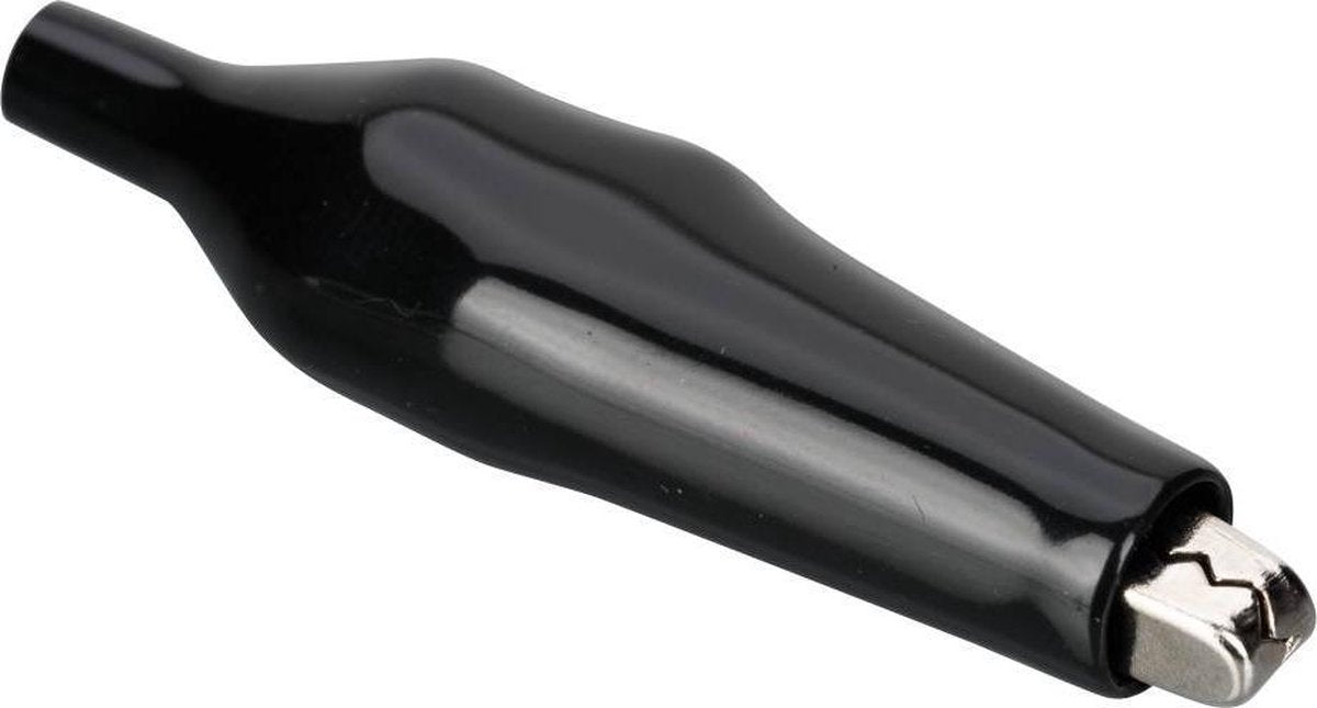 Krokodillenbekje 5 mm² 3 - 5A - Zwart