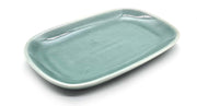 Schaal - Bord Rechthoekig - Bord Rechthoek - Celadon Blauw 20 cm (2 stuks)