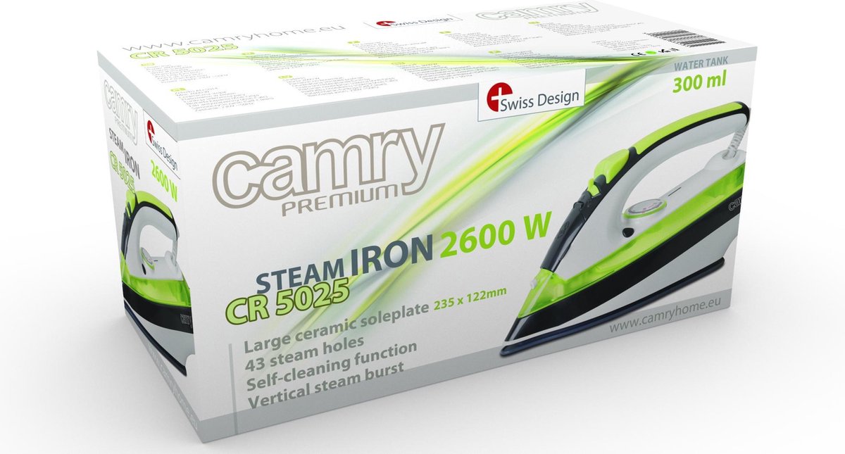 Camry CR 5025 - Stoomstrijkijzer - 2600 Watt