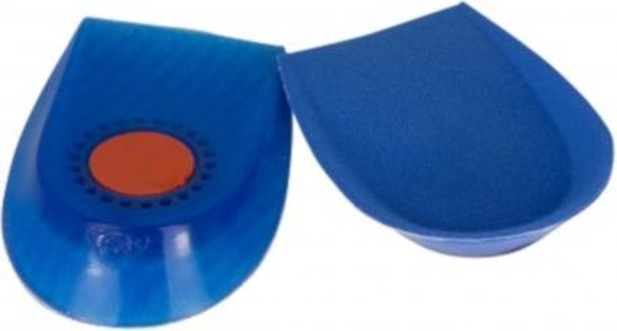 Secutex Gel Hiel Cup Kussens  Inlegzolen - Maat One size - blauw/oranje