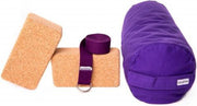 Zenzes PRO bolster met yogariem en 2 yogablokken - paars