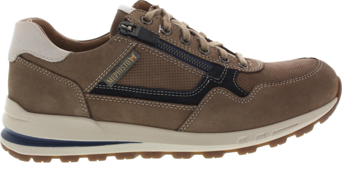 Mephisto BRADLEY NOMAD - Volwassenen Heren sneakersVrije tijdsschoenen - Kleur: Taupe - Maat: 45