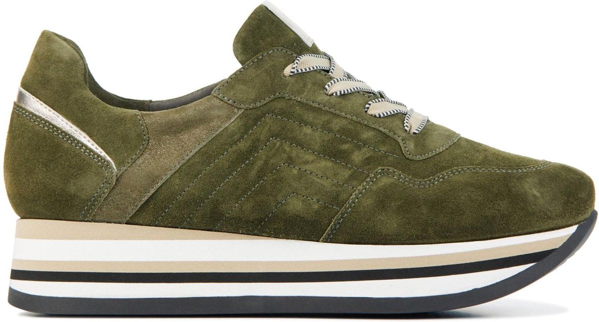 Softwaves Vrouwen  Lage sneakers / Damesschoenen 7.78.30 - Groen - Maat 40