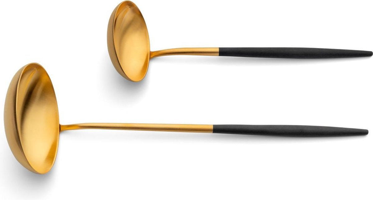 Soeplepel // Cutipol - Goa - Zwart/Goud