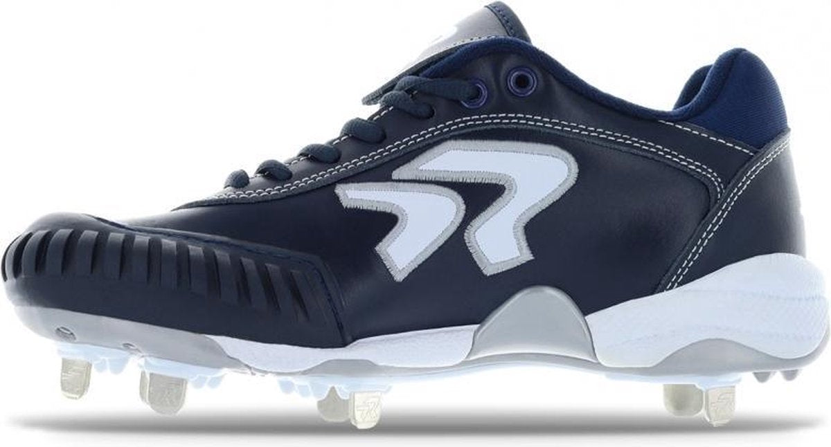 Ringor - Honkbal Schoenen - Dames - Metalen Spikes - Neusbescherming - Donkerblauw - US 7