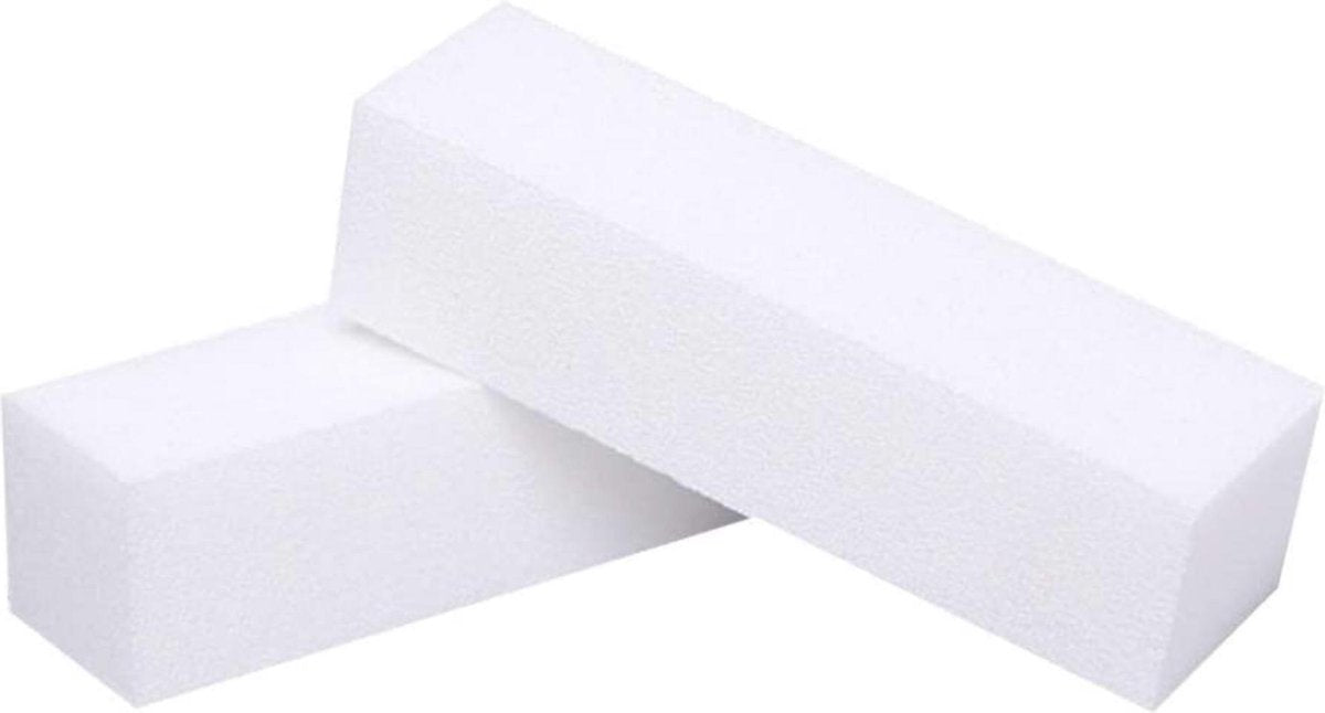 GUAPÀ - Nagelvijl / Blokvijl Wit - Nagel Voorbereiding & Polijsten - High Quality - 2 stuks