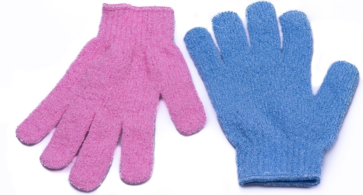 Nesto’s Scrub Handschoenen - Scrubhandschoen - Washand - Lichaam - Gezicht - Kessa - 2 stuks
