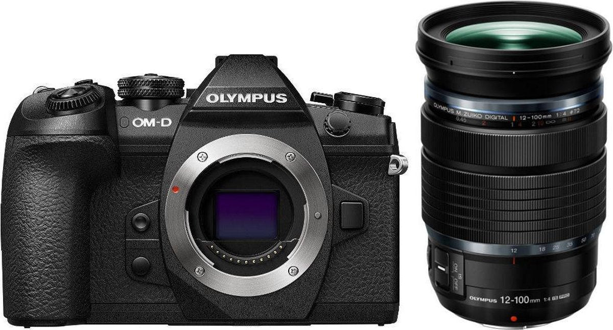 Olympus OM-D E-M1 Mark II + 12-100mm - Zwart