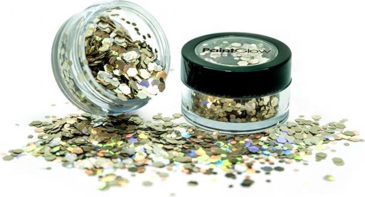 Holografische chunky glitters 3 gram Golden Girl