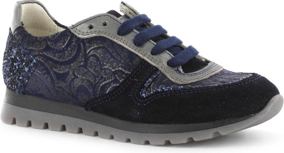 Kickers - Kick M.Canvas Klas 45792 Combi - Vrije Tijd - Meisjes - Navy - Print vl fa Blu sc