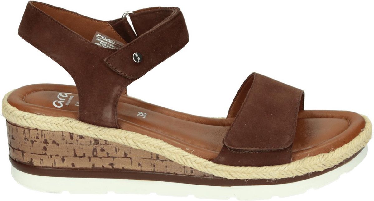 Ara 1228406 - Volwassenen Sandalen met hakDames Sandalen - Kleur: Cognac - Maat: 41
