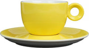 Geel koffiekopje met schotel - 150ml - Mosterdman