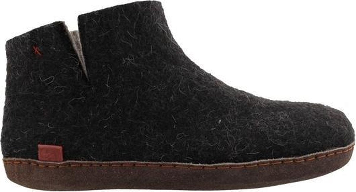 Tofvel Everest  pantoffels zwart grijs uni (15242-Black)