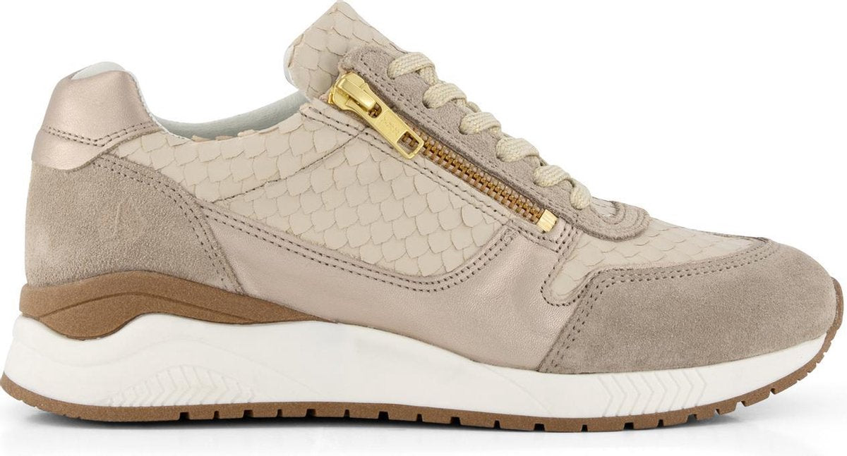 NoGRZ. M.Safdie - Leren dames sneakers - Taupe - Maat 39