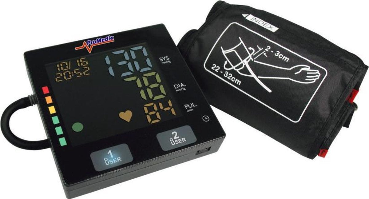 Bloeddrukmeter promedix PR9200 met LCD display oscillometrische methode
