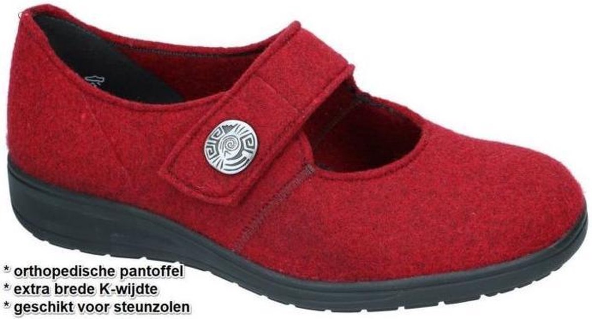 Solidus -Dames -  roze donker - pantoffels - maat 36½