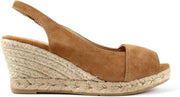 Toni Pons Monza-A Espadrilles Sleehak Dames Suède Bruin - maat 38