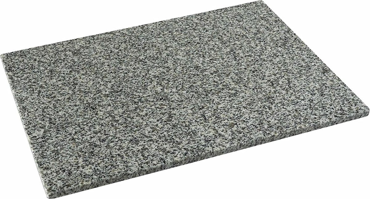 Serveerplank Graniet Steen - Snijplank - Werkvlakberscherming - 2 cm x 40 cm x 30 cm - Afdekplaat Kookplaat  - Warmtebestendig - Tapas plank - Kaasplank - Vlees/Visplank - Gril steen- Kookbenodigheden - Buffetplaat