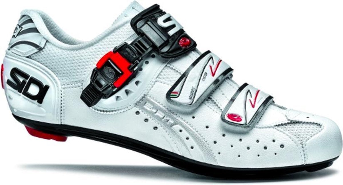 Sidi Scarpe Genius 5-Fit - Racefietsschoenen - Carbon Composite Zool - Wit - Maat 40