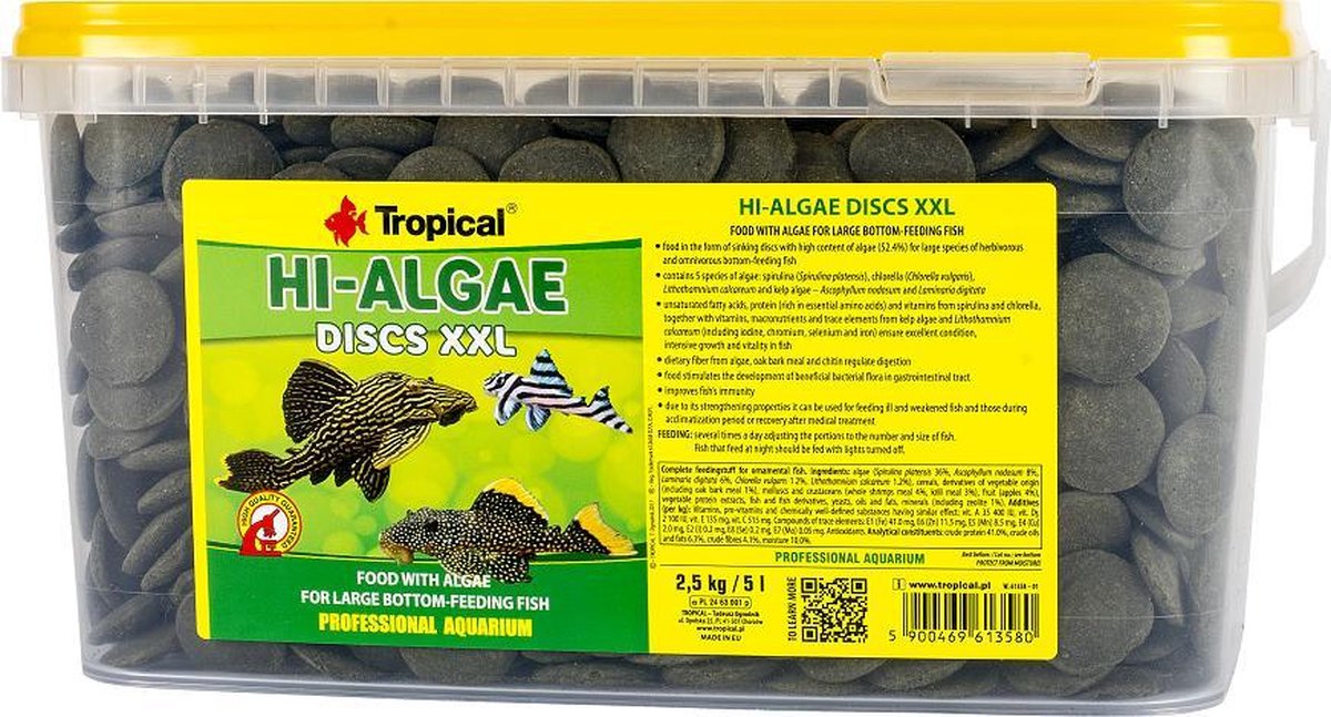 Tropical Hi-Algae Disc XXL (5 Liter) - Aquarium Visvoer
