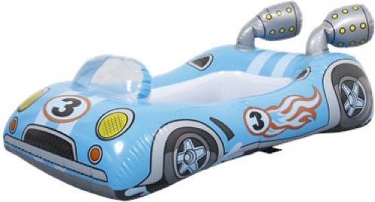 Opblaasboot Race-auto Intex - strand - zee - speelgoed - kinderen - spelen -  strandspeelgoed - speelgoed voor kinderen - zandbak - zandbak speelgoed - opblaasboot - race auto - kinderboot -